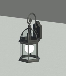 mayfair black wall mounted lantern