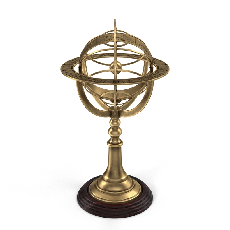 3d armillary sphere model