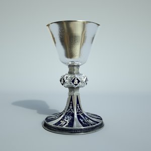 3d model medieval chalice