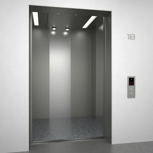 elevator otis doors 3d model