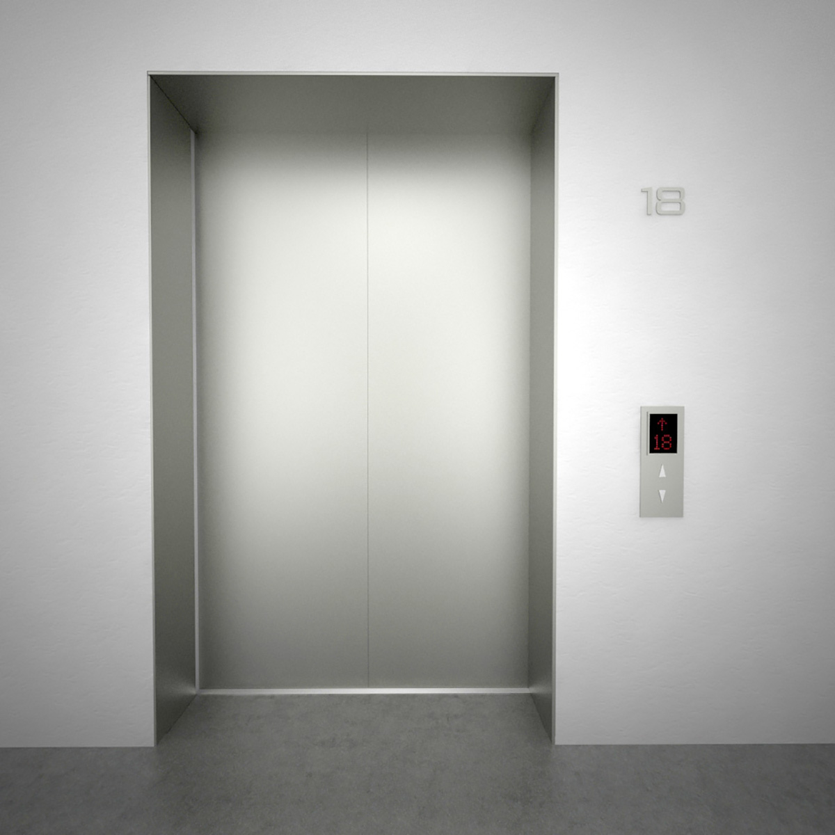 elevator otis doors 3d model