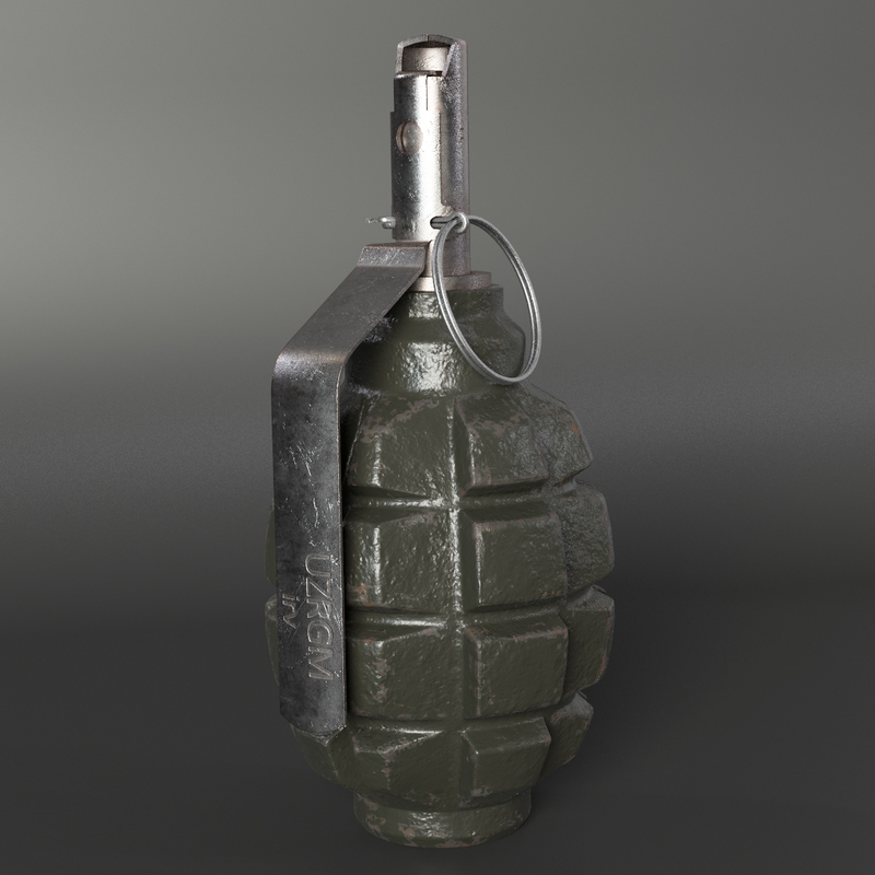 grenade f1 3d max