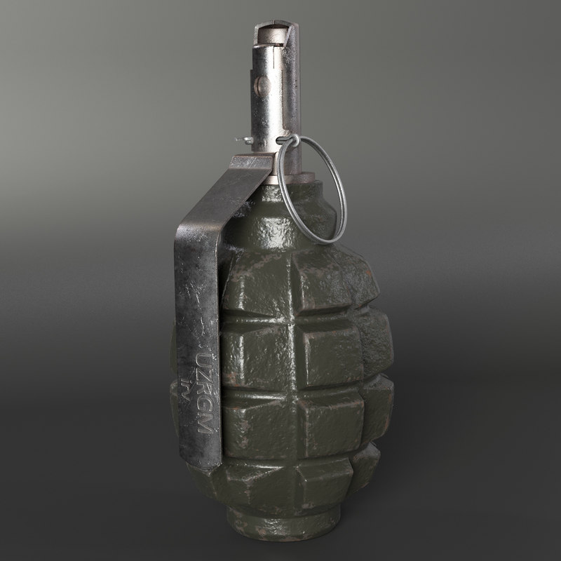 grenade f1 3d max