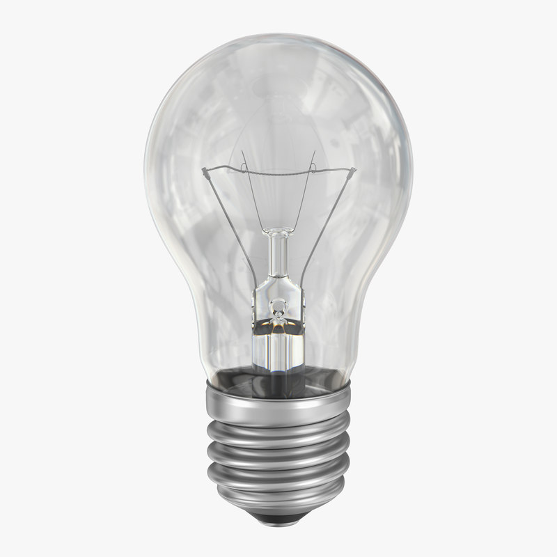 incandescent light bulb 3d model