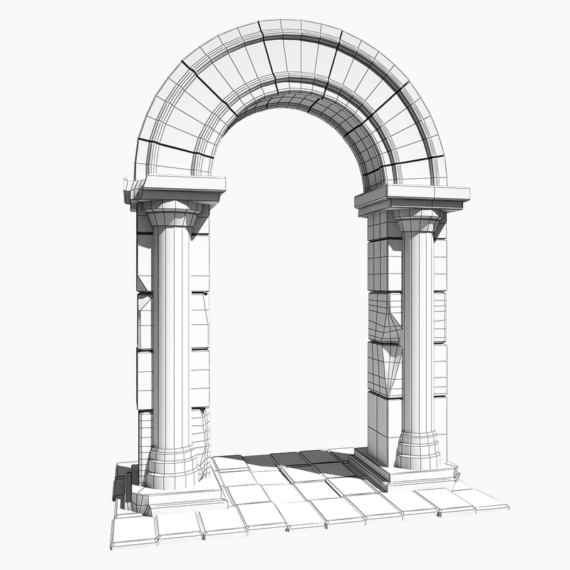 stone arch 3d 3ds