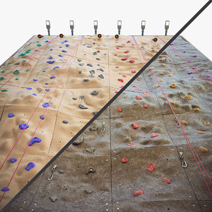 climbing wall 3d model
