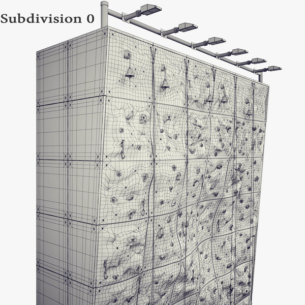climbing wall 3d model
