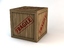 low-poly fragile wooden crates 3d c4d