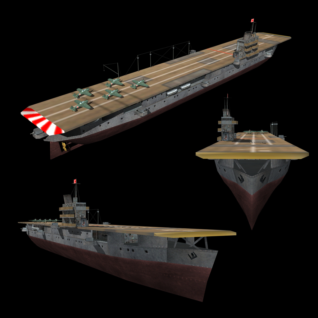 3d model carrier ijn ww2 aircraft