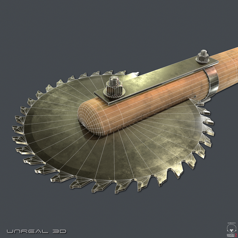 obj apocalyptic saw blade bat