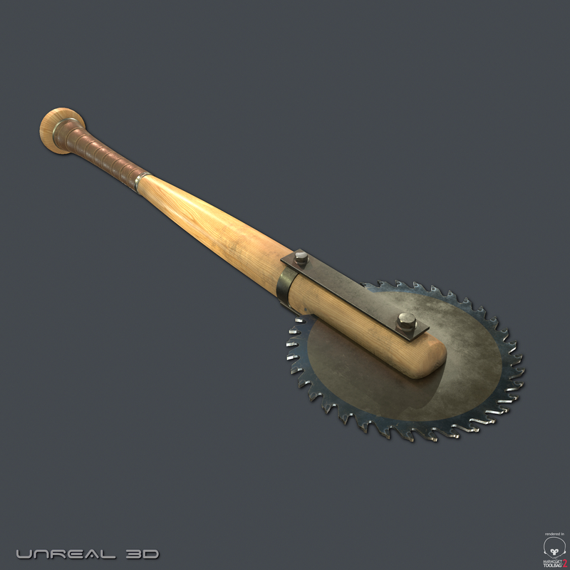 obj apocalyptic saw blade bat