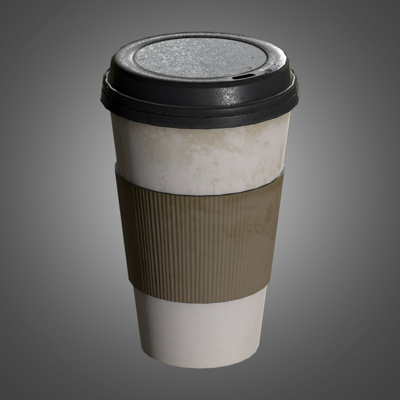 commercial coffee cups obj