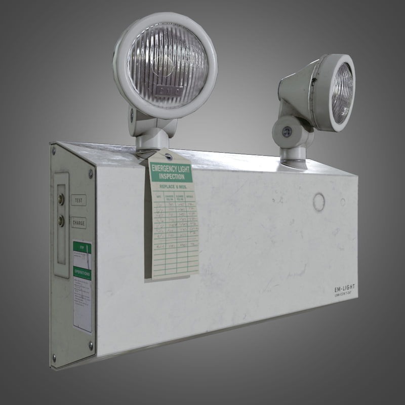 3d indoor emergency light