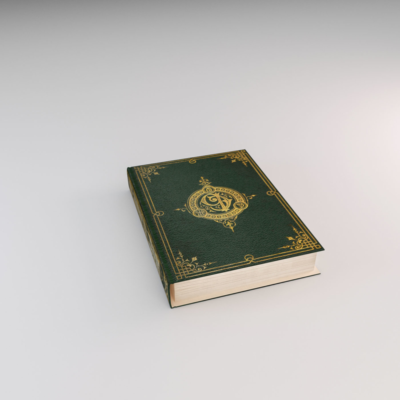 3d max book rigged