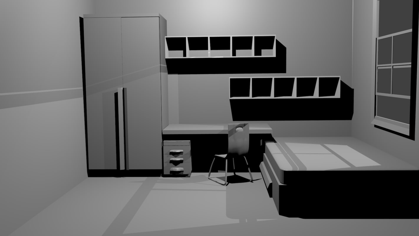 3d dorm room