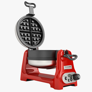 artisan waffle iron 3d model