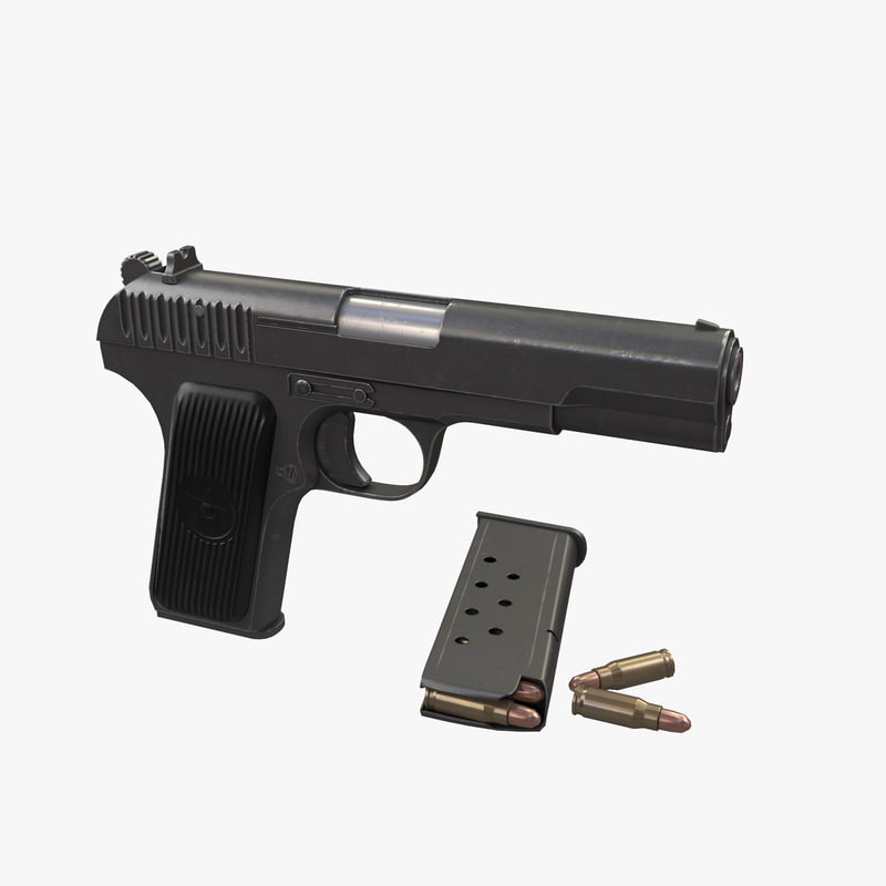 托卡列夫枪tt33低聚3d模型