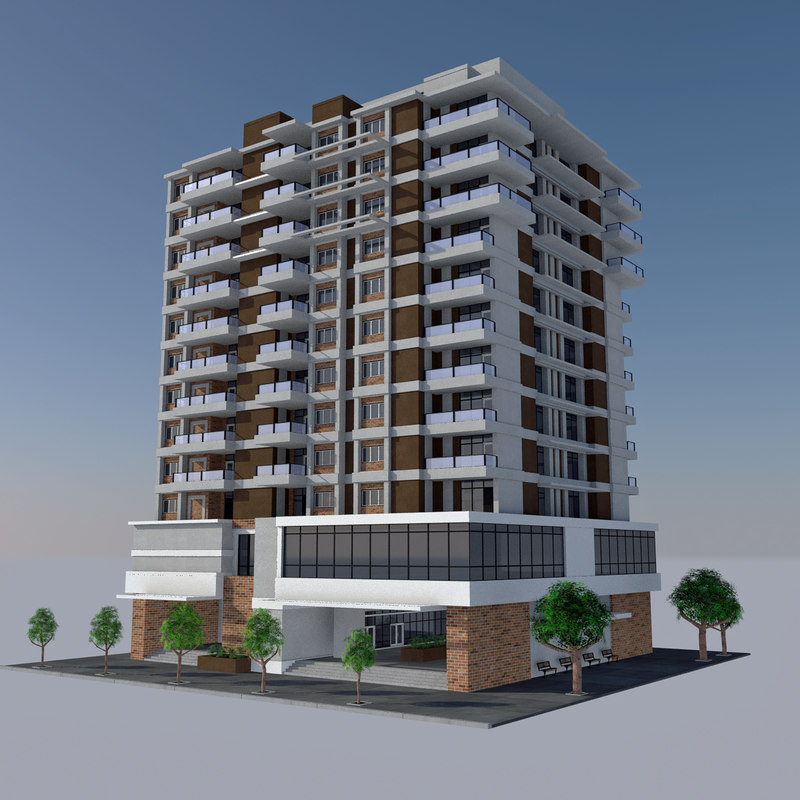 Modern Apartment Tile Model Modern Apartment City Building Hd Cityscape Tile 6