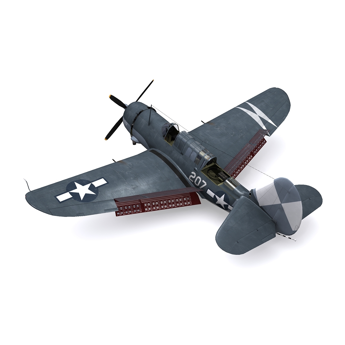 3d helldiver bomber model