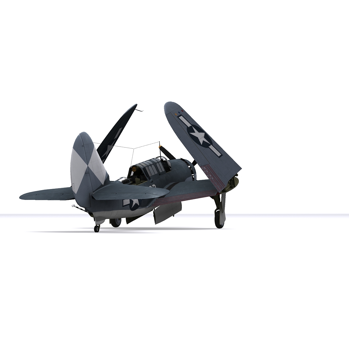 3d helldiver bomber model
