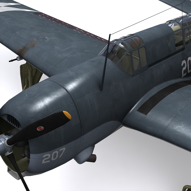 3d helldiver bomber model