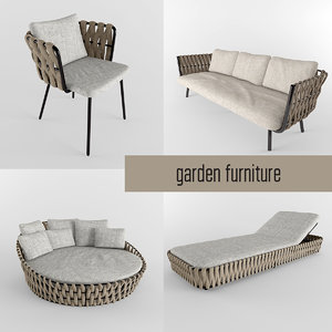 garden furniture 3d model