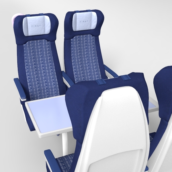 3d train seat