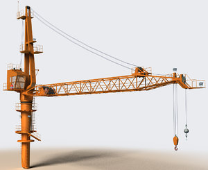 3d crane construction oil rigs