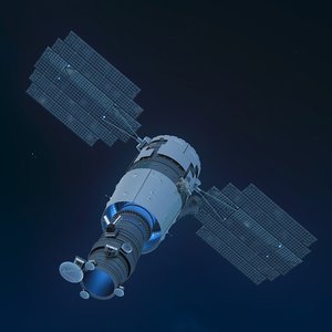 space telescope 3d model
