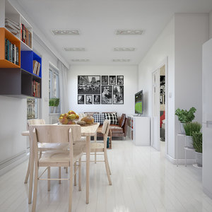3d apartment interior