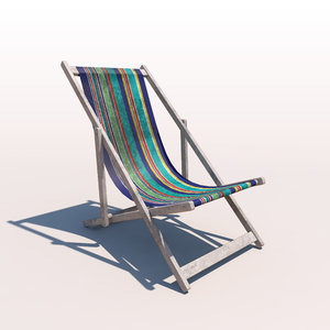 deck chair - contemporary 3ds