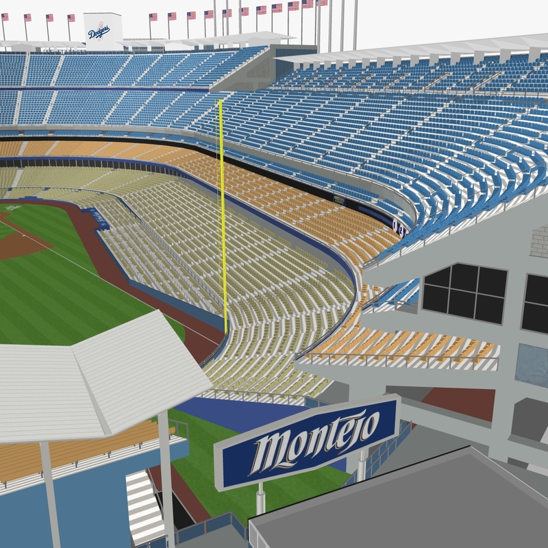 3d dodger stadium seats