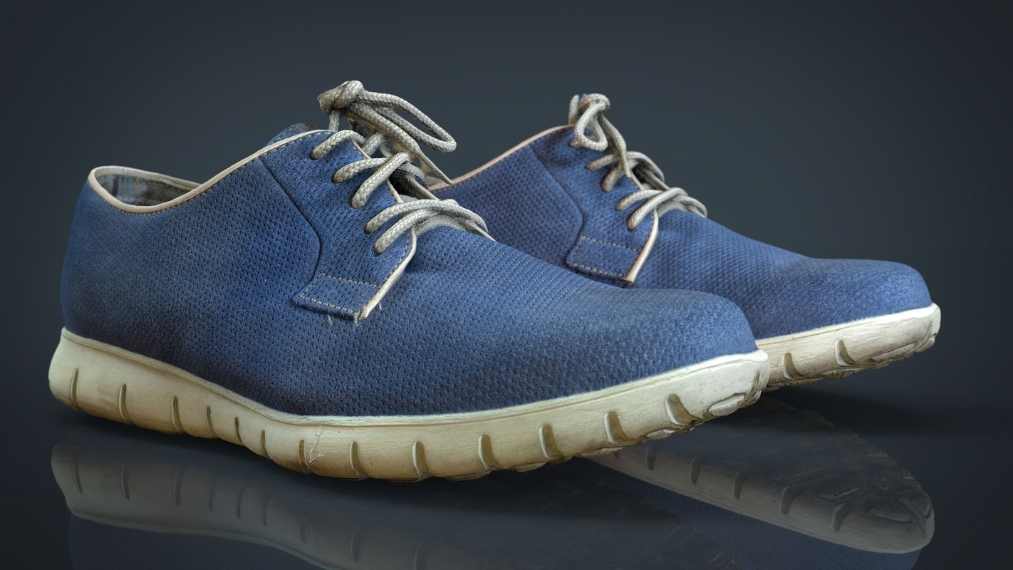 realistic sneakers  3d  model 