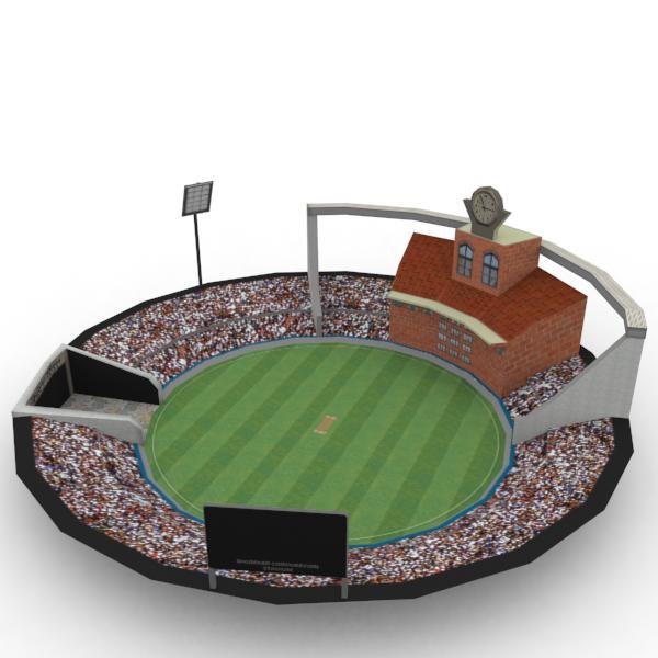 cricket stadium 3d model