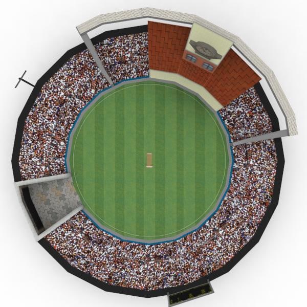 cricket stadium 3d model