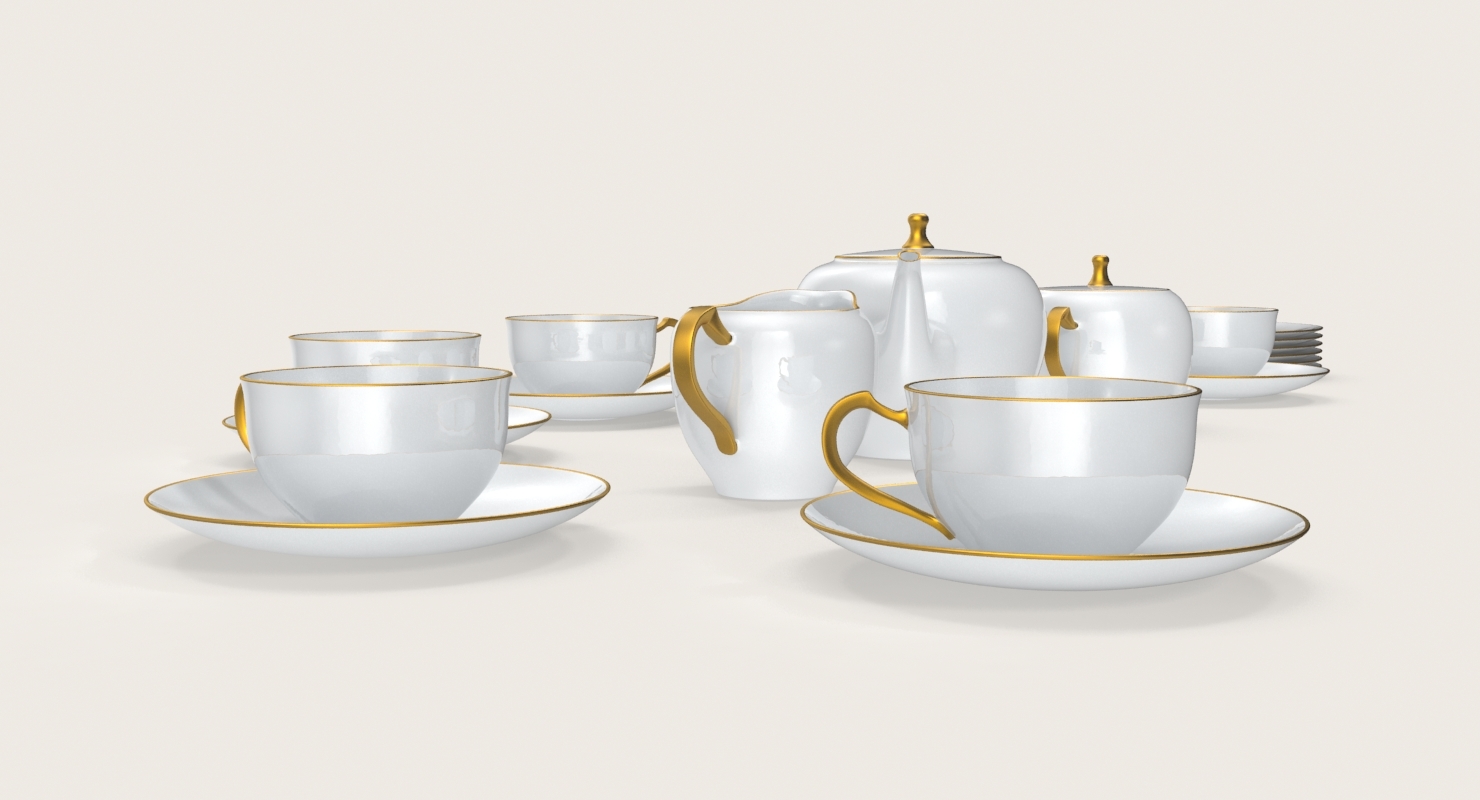 princess tea set with cart