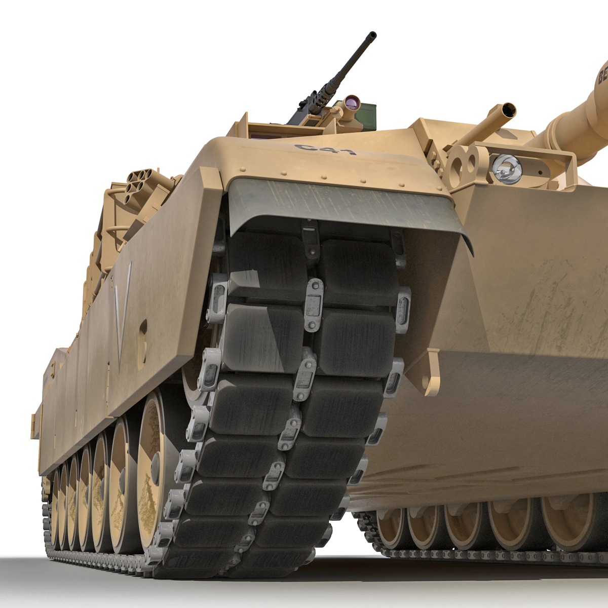 3d Model Of M1 Abrams Desert