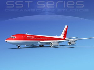 707-320 boeing 707 3d max