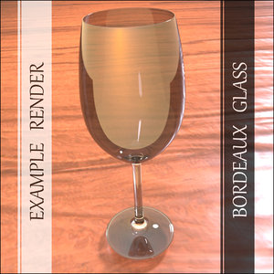 bordeaux glass 3d model