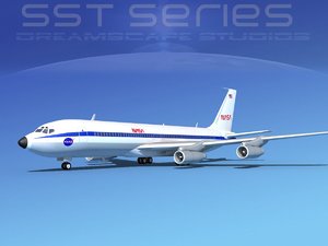 707-320 boeing 707 3d 3ds
