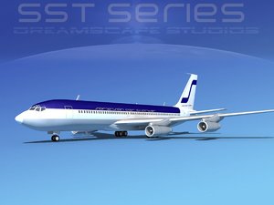 3d model 707-320 boeing 707