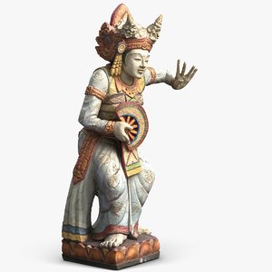 3d statue bali dancer 1