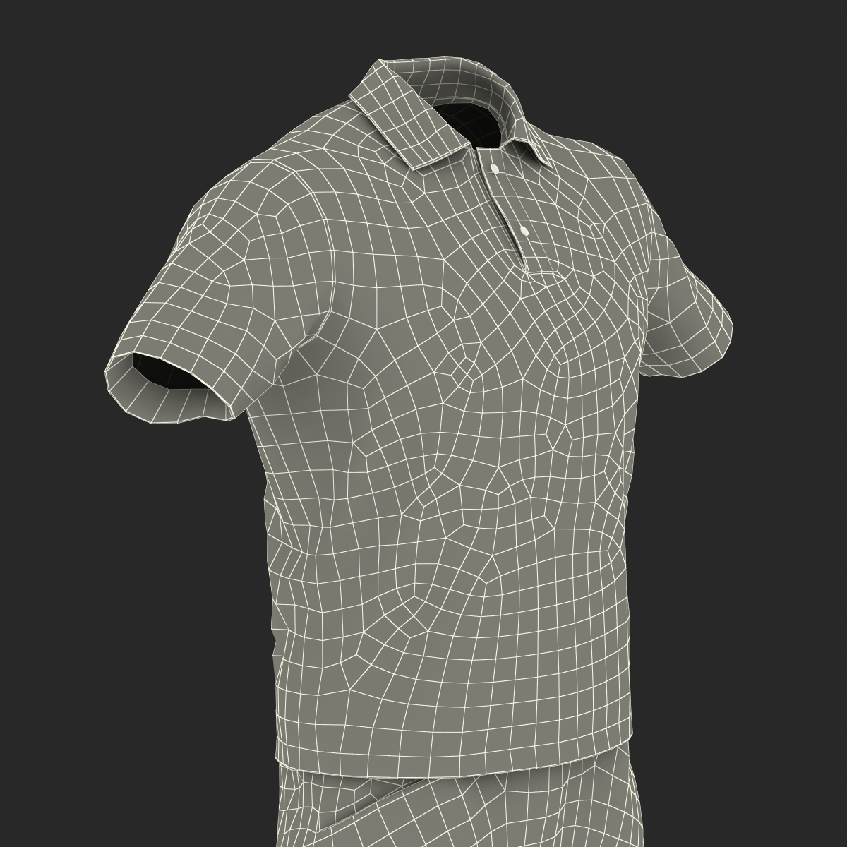 男士休闲服33d模型