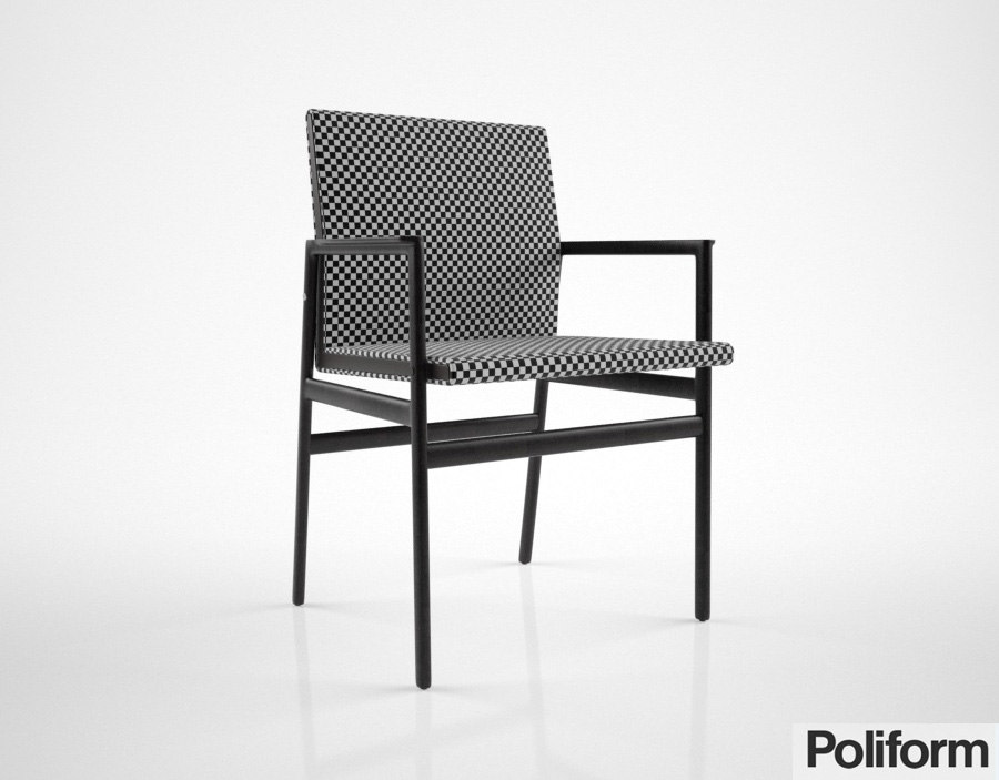 poliform ipanema chair 3d max