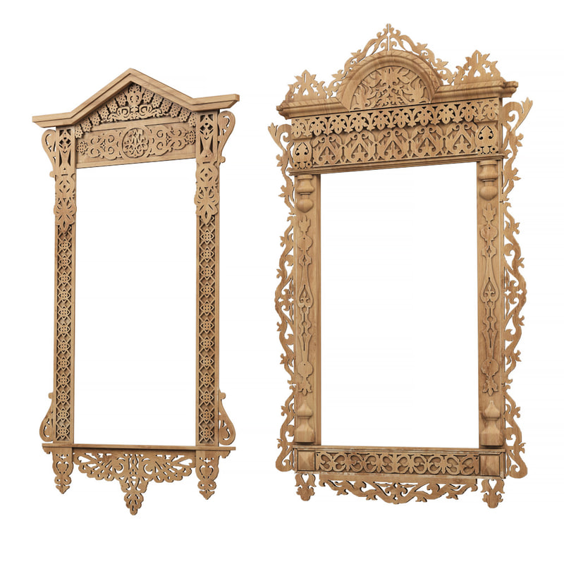 carved frame 3d max