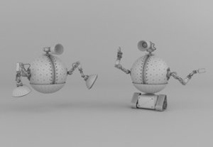 3d model drones - robots 1