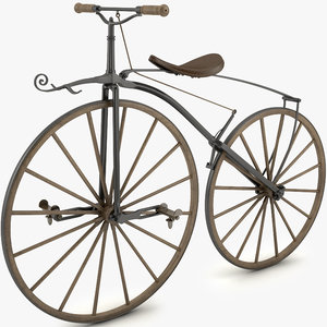 retro bicycle 3d 3ds