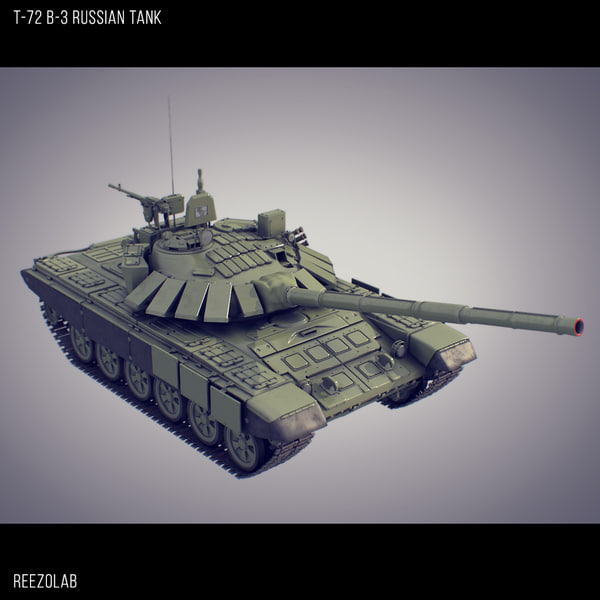 T 72 Russian Battle Tank 3d Model