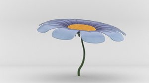 growing flower 3d model