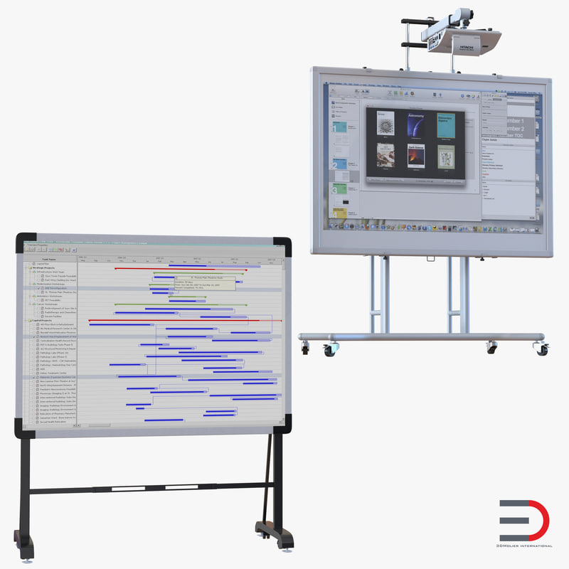 interactive whiteboards 3 3d max